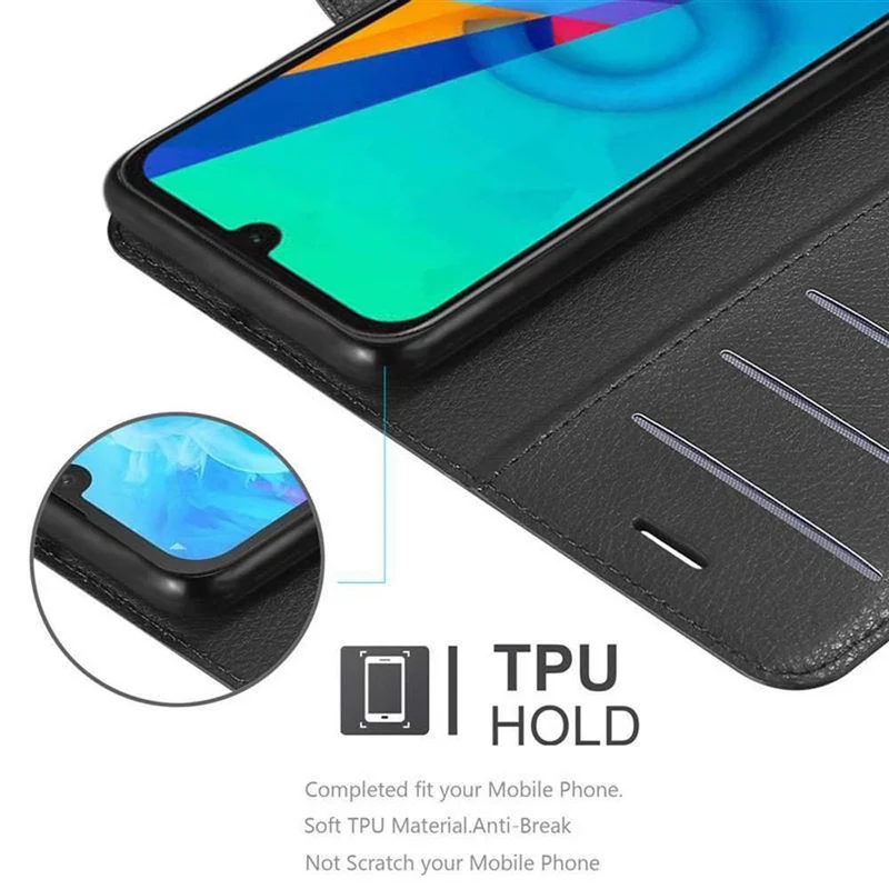 Cadorabo Hülle kompatibel mit Huawei Y5 2019 / Enjoy Play 8 / Honor 8S Schutzhülle mit Magnetverschluss, Standfunktion und Kartenfach