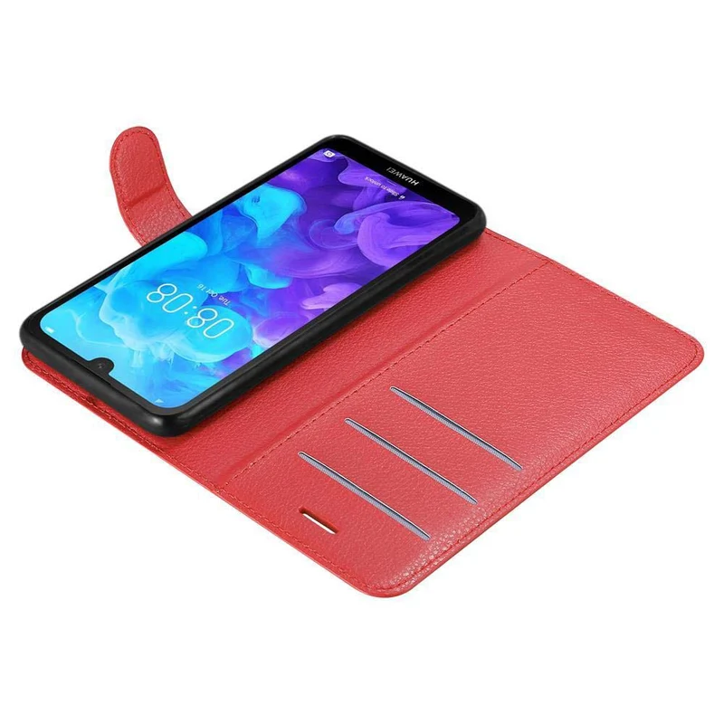 Cadorabo Hülle kompatibel mit Huawei Y5 2019 / Enjoy Play 8 / Honor 8S Schutzhülle mit Magnetverschluss, Standfunktion und Kartenfach