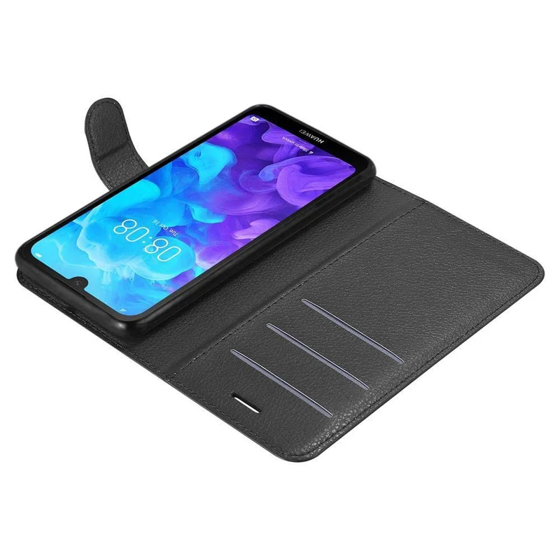 Cadorabo Hülle kompatibel mit Huawei Y5 2019 / Enjoy Play 8 / Honor 8S Schutzhülle mit Magnetverschluss, Standfunktion und Kartenfach