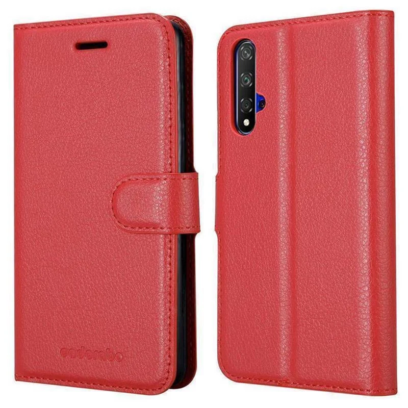 Cadorabo Hülle kompatibel mit Honor 20 / 20S / Huawei NOVA 5T Schutzhülle mit Magnetverschluss, Standfunktion und Kartenfach