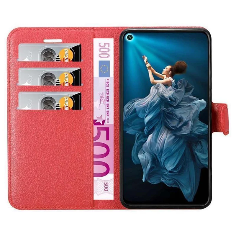 Cadorabo Hülle kompatibel mit Honor 20 / 20S / Huawei NOVA 5T Schutzhülle mit Magnetverschluss, Standfunktion und Kartenfach