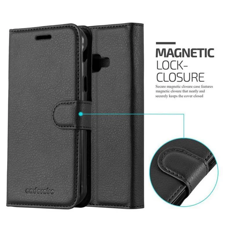 Cadorabo Hülle kompatibel mit Samsung Galaxy XCover 4 / XCover 4s Schutzhülle mit Magnetverschluss, Standfunktion und Kartenfach