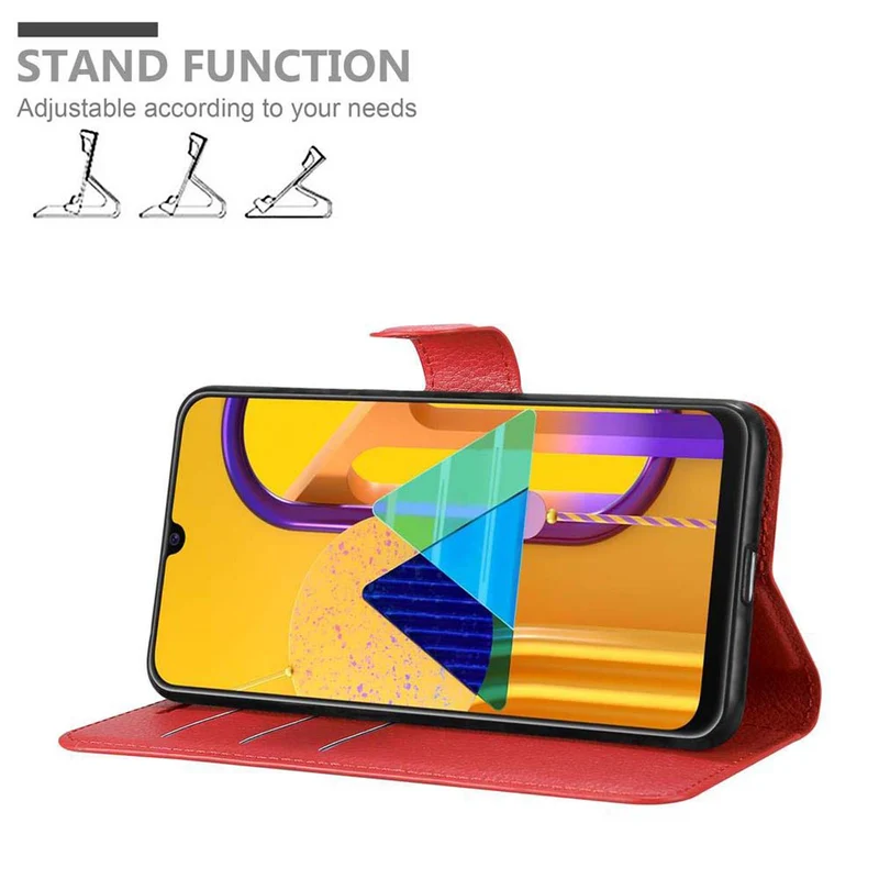 Cadorabo Hülle kompatibel mit Samsung Galaxy M21 / M30s Schutzhülle mit Magnetverschluss, Standfunktion und Kartenfach
