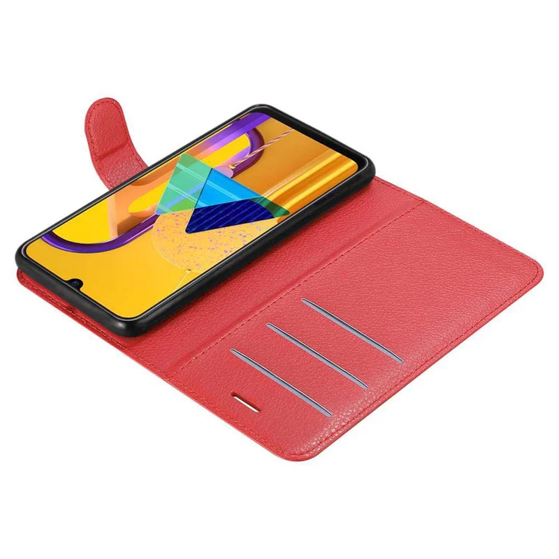 Cadorabo Hülle kompatibel mit Samsung Galaxy M21 / M30s Schutzhülle mit Magnetverschluss, Standfunktion und Kartenfach