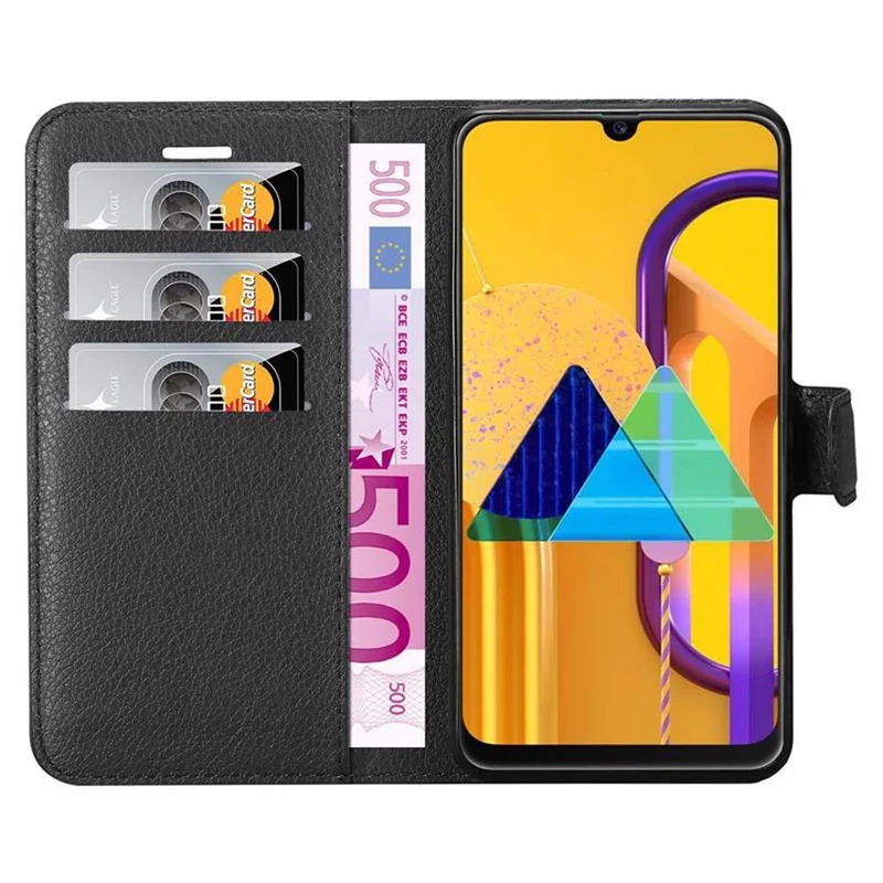 Cadorabo Hülle kompatibel mit Samsung Galaxy M21 / M30s Schutzhülle mit Magnetverschluss, Standfunktion und Kartenfach