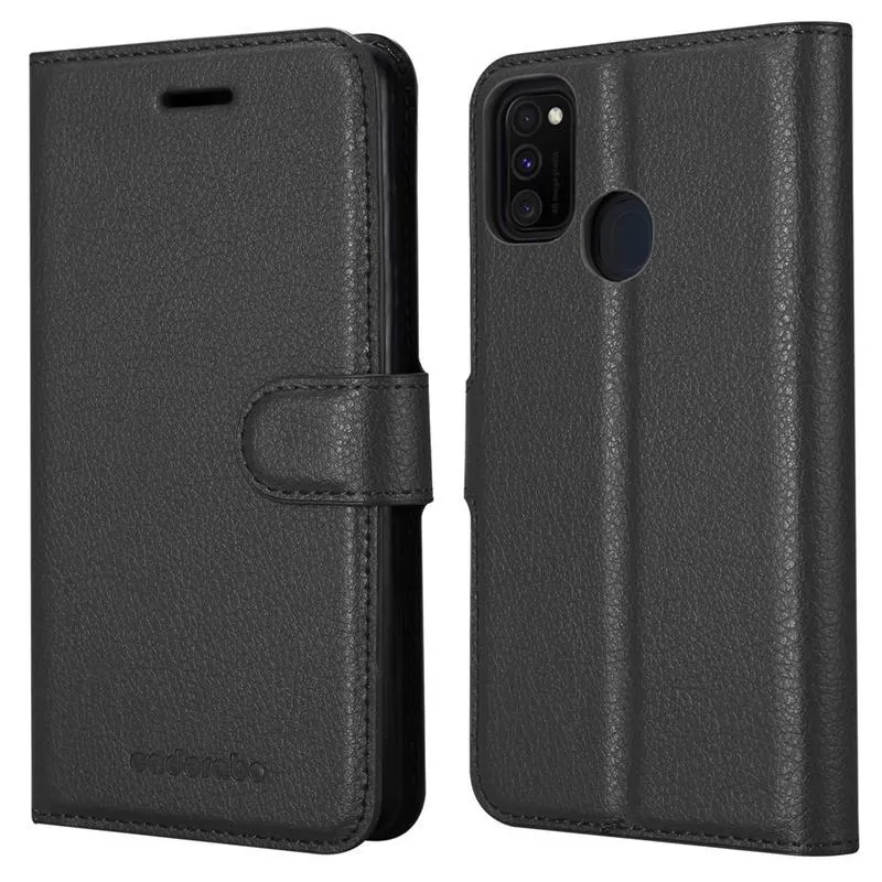 Cadorabo Hülle kompatibel mit Samsung Galaxy M21 / M30s Schutzhülle mit Magnetverschluss, Standfunktion und Kartenfach