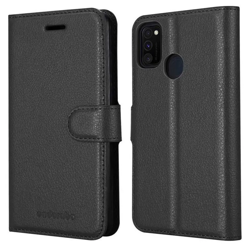 Cadorabo Hülle kompatibel mit Samsung Galaxy M21 / M30s Schutzhülle mit Magnetverschluss, Standfunktion und Kartenfach