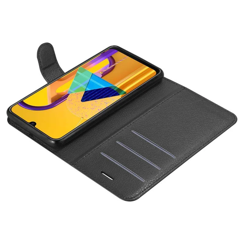 Cadorabo Hülle kompatibel mit Samsung Galaxy M21 / M30s Schutzhülle mit Magnetverschluss, Standfunktion und Kartenfach