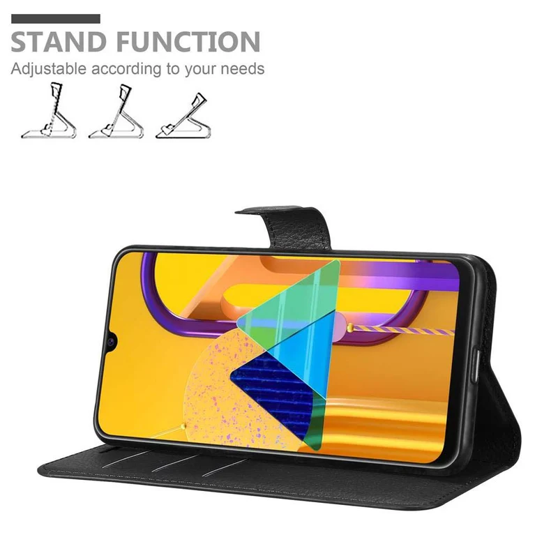Cadorabo Hülle kompatibel mit Samsung Galaxy M21 / M30s Schutzhülle mit Magnetverschluss, Standfunktion und Kartenfach