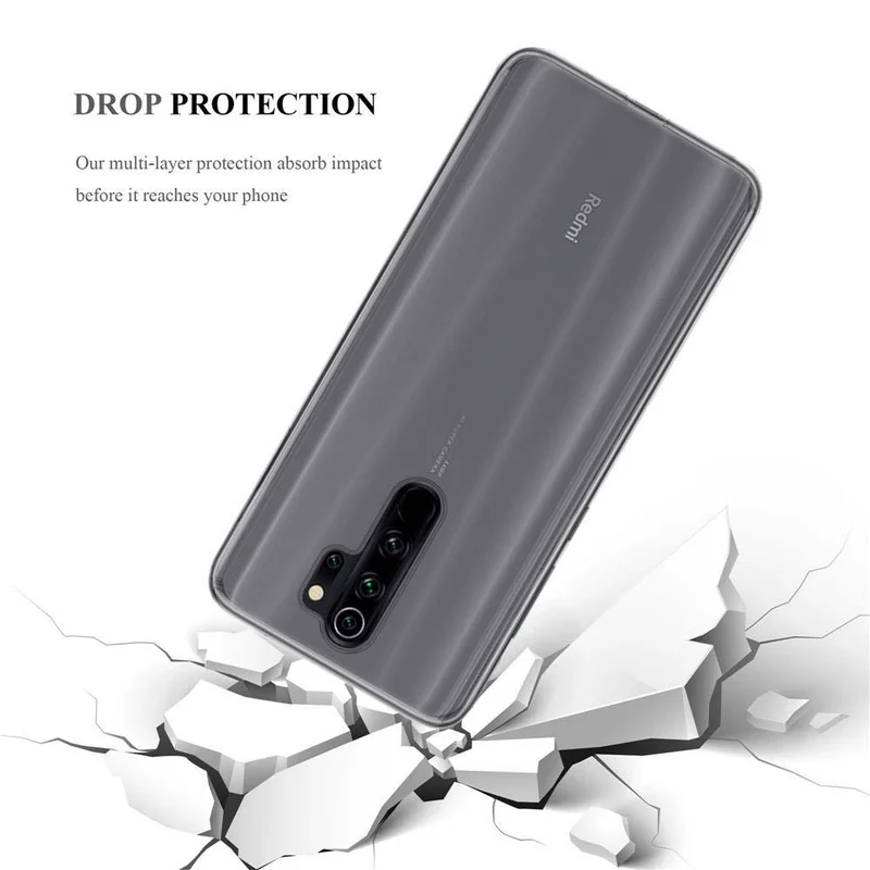 Cadorabo Hülle kompatibel mit Xiaomi RedMi NOTE 8 PRO Schutzhülle aus flexiblem TPU Silikon