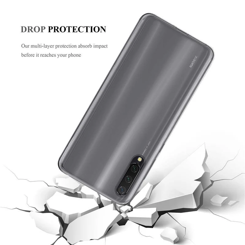 Cadorabo Hülle kompatibel mit Xiaomi Mi CC9 Schutzhülle aus flexiblem TPU Silikon