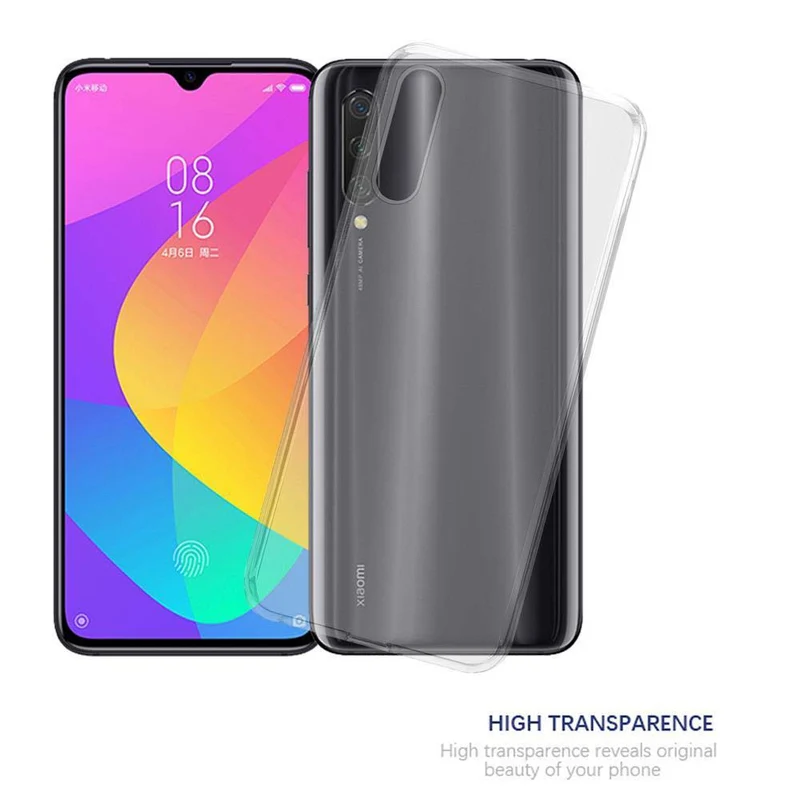 Cadorabo Hülle kompatibel mit Xiaomi Mi CC9 Schutzhülle aus flexiblem TPU Silikon