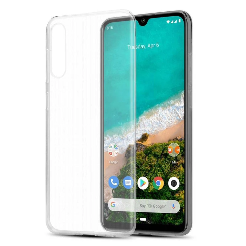 Cadorabo Hülle kompatibel mit Xiaomi Mi A3 Schutzhülle aus flexiblem TPU Silikon