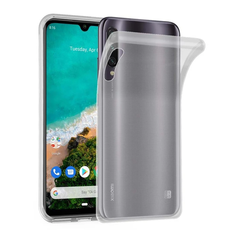 Cadorabo Hülle kompatibel mit Xiaomi Mi A3 Schutzhülle aus flexiblem TPU Silikon
