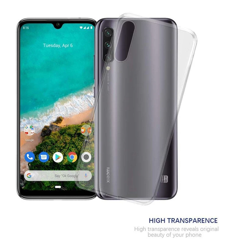 Cadorabo Hülle kompatibel mit Xiaomi Mi A3 Schutzhülle aus flexiblem TPU Silikon