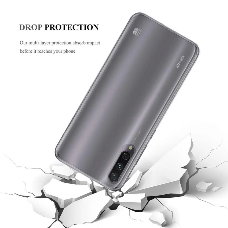 Cadorabo Hülle kompatibel mit Xiaomi Mi A3 Schutzhülle aus flexiblem TPU Silikon