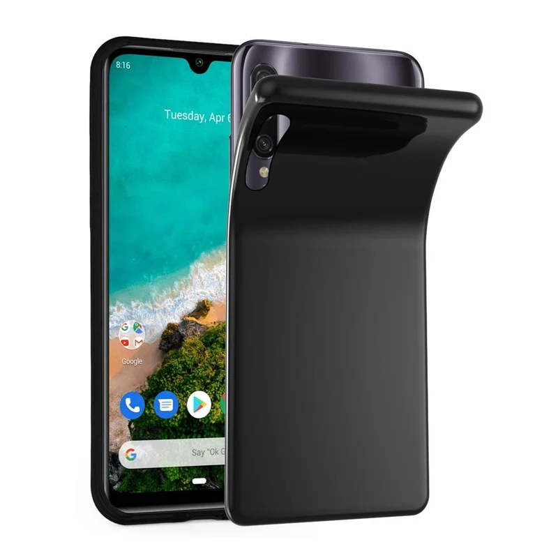 Cadorabo Hülle kompatibel mit Xiaomi Mi A3 Schutzhülle aus flexiblem TPU Silikon