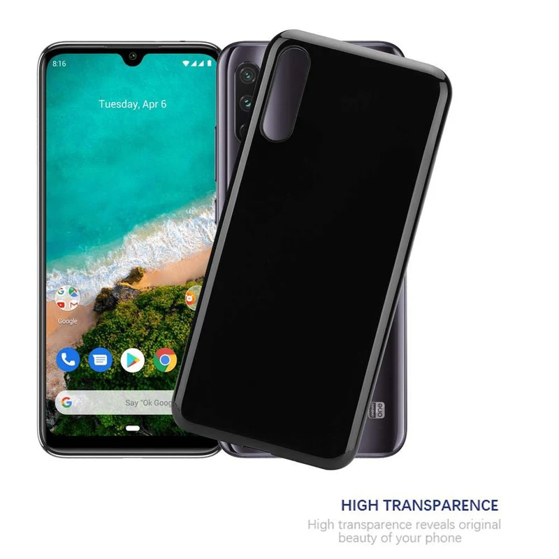 Cadorabo Hülle kompatibel mit Xiaomi Mi A3 Schutzhülle aus flexiblem TPU Silikon