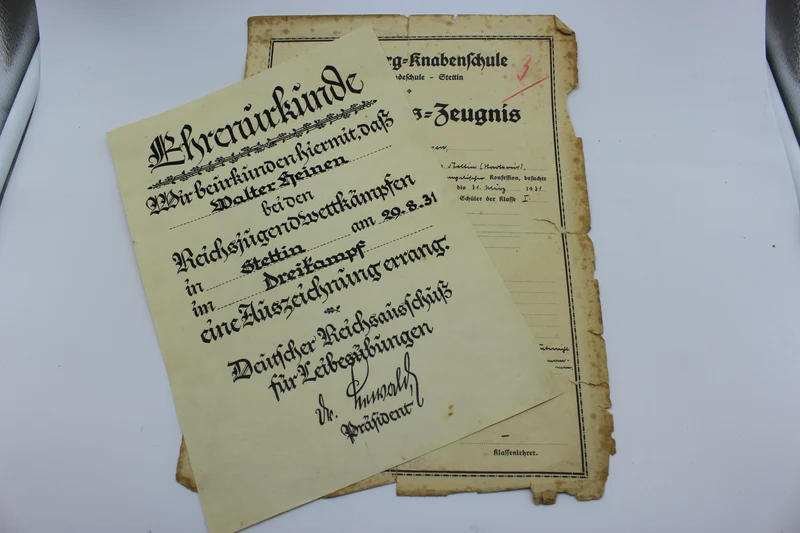 Ehrenkunde Reichsjugendwettenkampfen