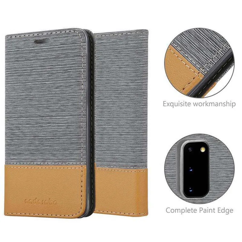 Cadorabo Hülle kompatibel mit Samsung Galaxy S20 PLUS Schutzhülle mit Magnetverschluss, Standfunktion und Kartenfach