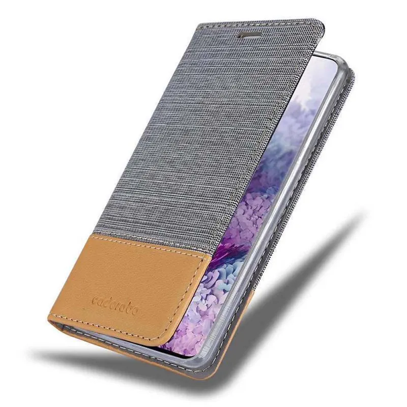 Cadorabo Hülle kompatibel mit Samsung Galaxy S20 PLUS Schutzhülle mit Magnetverschluss, Standfunktion und Kartenfach