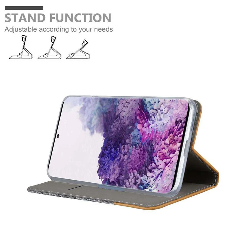 Cadorabo Hülle kompatibel mit Samsung Galaxy S20 PLUS Schutzhülle mit Magnetverschluss, Standfunktion und Kartenfach