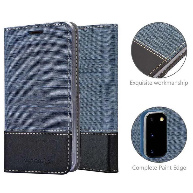 Cadorabo Hülle kompatibel mit Samsung Galaxy S20 PLUS Schutzhülle mit Magnetverschluss, Standfunktion und Kartenfach
