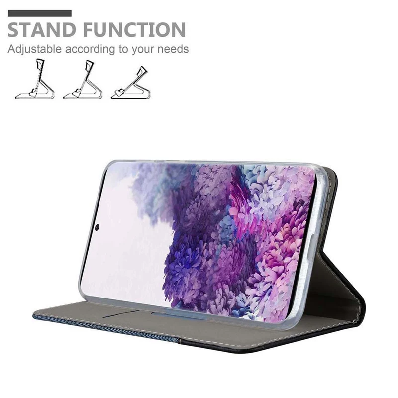 Cadorabo Hülle kompatibel mit Samsung Galaxy S20 PLUS Schutzhülle mit Magnetverschluss, Standfunktion und Kartenfach