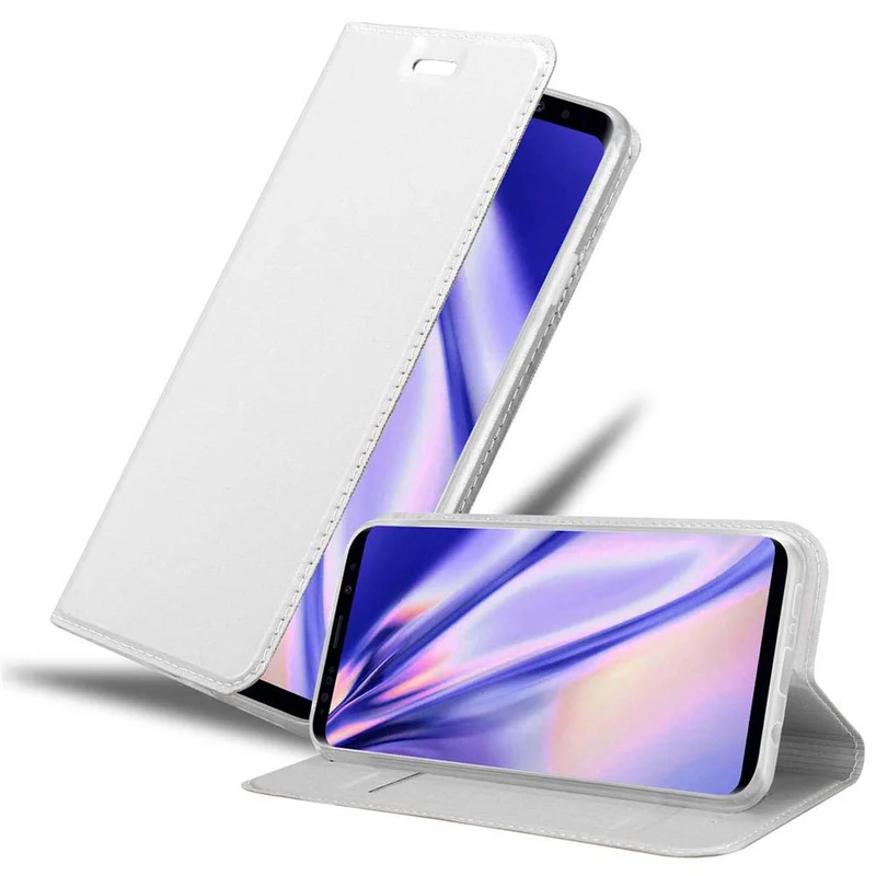 Cadorabo Hülle kompatibel mit Samsung Galaxy S9 PLUS Schutzhülle mit Magnetverschluss, Standfunktion und Kartenfach