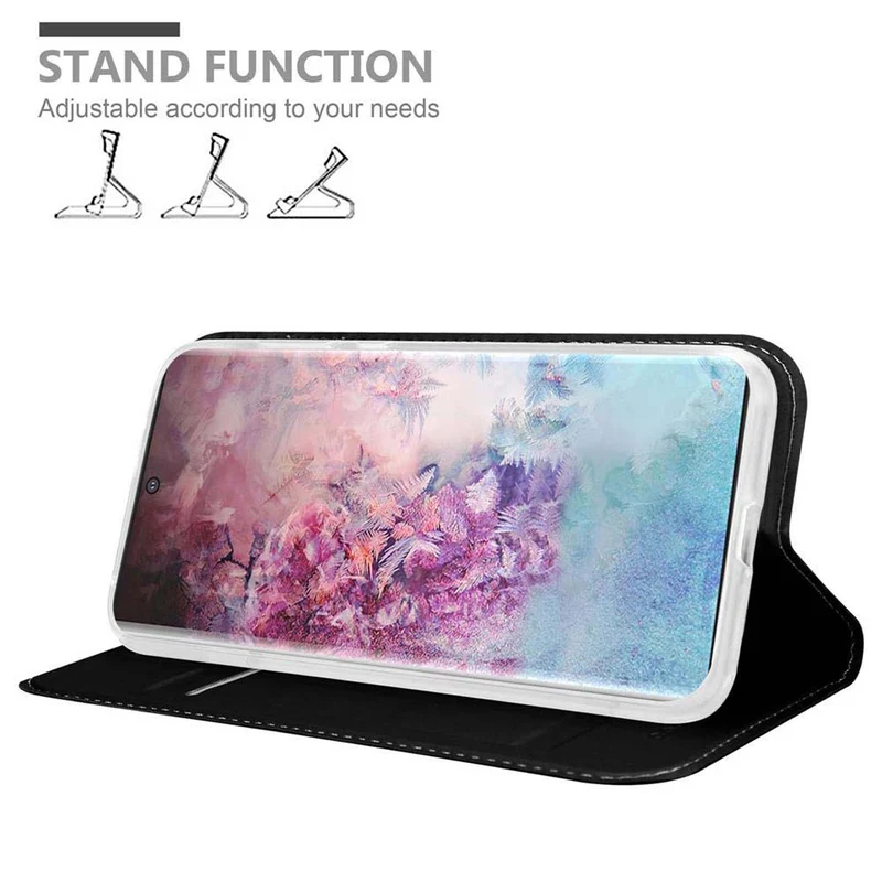 Cadorabo Hülle kompatibel mit Samsung Galaxy NOTE 10 PLUS Schutzhülle mit Magnetverschluss, Standfunktion und Kartenfach