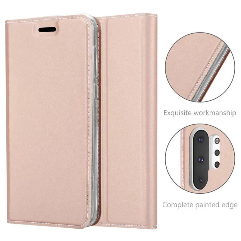 Cadorabo Hülle kompatibel mit Samsung Galaxy NOTE 10 PLUS Schutzhülle mit Magnetverschluss, Standfunktion und Kartenfach