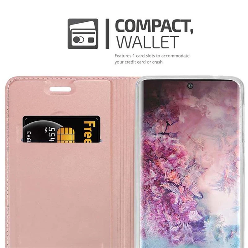 Cadorabo Hülle kompatibel mit Samsung Galaxy NOTE 10 PLUS Schutzhülle mit Magnetverschluss, Standfunktion und Kartenfach
