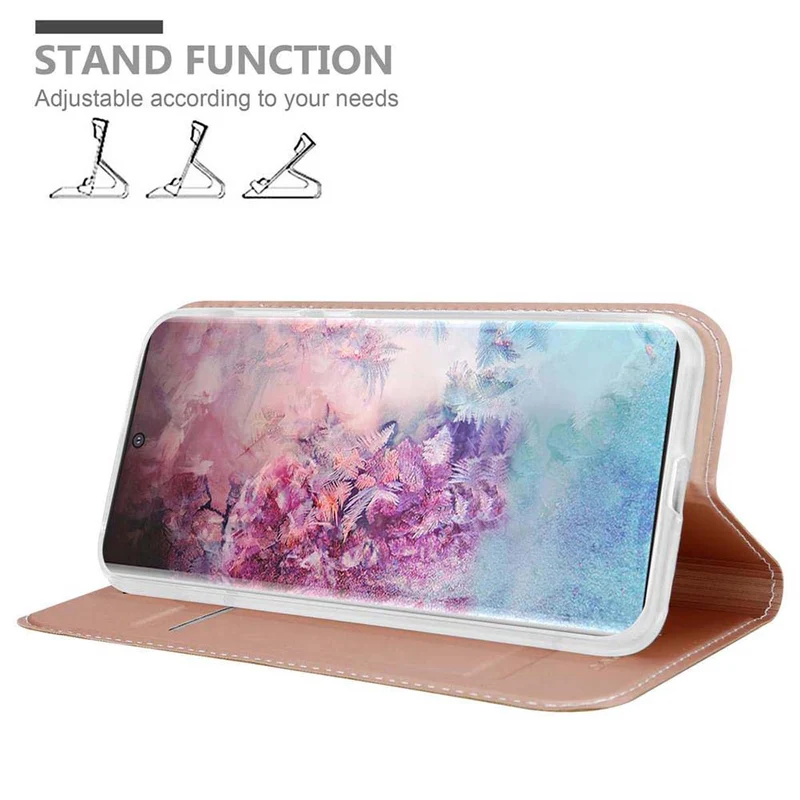 Cadorabo Hülle kompatibel mit Samsung Galaxy NOTE 10 PLUS Schutzhülle mit Magnetverschluss, Standfunktion und Kartenfach