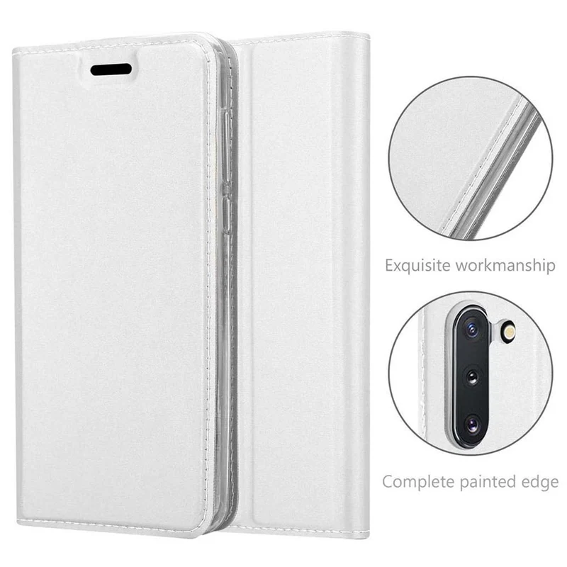 Cadorabo Hülle kompatibel mit Samsung Galaxy NOTE 10 Schutzhülle mit Magnetverschluss, Standfunktion und Kartenfach
