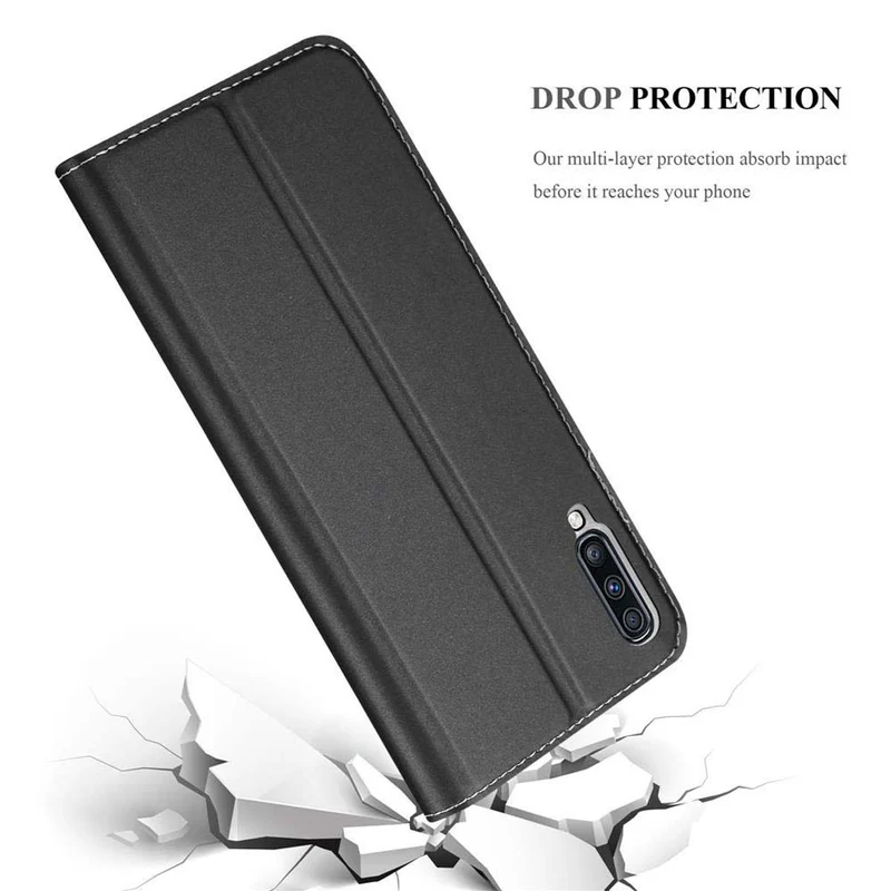 Cadorabo Hülle kompatibel mit Samsung Galaxy A70 / A70s Schutzhülle mit Magnetverschluss, Standfunktion und Kartenfach