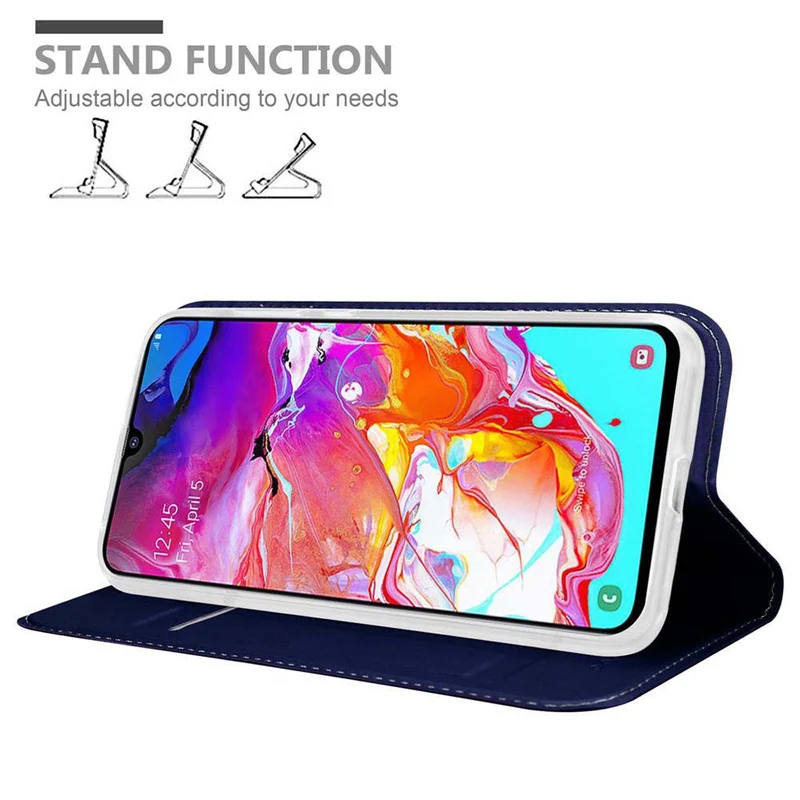Cadorabo Hülle kompatibel mit Samsung Galaxy A70 / A70s Schutzhülle mit Magnetverschluss, Standfunktion und Kartenfach