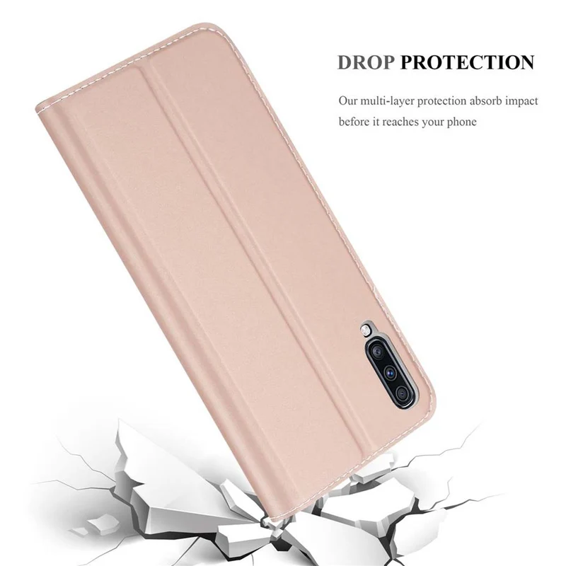 Cadorabo Hülle kompatibel mit Samsung Galaxy A70 / A70s Schutzhülle mit Magnetverschluss, Standfunktion und Kartenfach