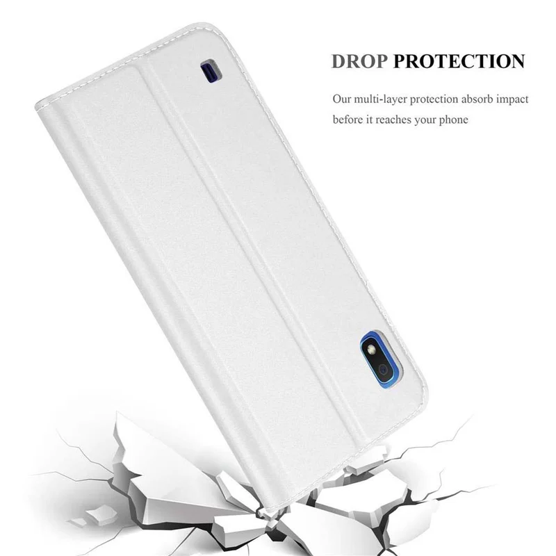 Cadorabo Hülle kompatibel mit Samsung Galaxy A10 / M10 Schutzhülle mit Magnetverschluss, Standfunktion und Kartenfach