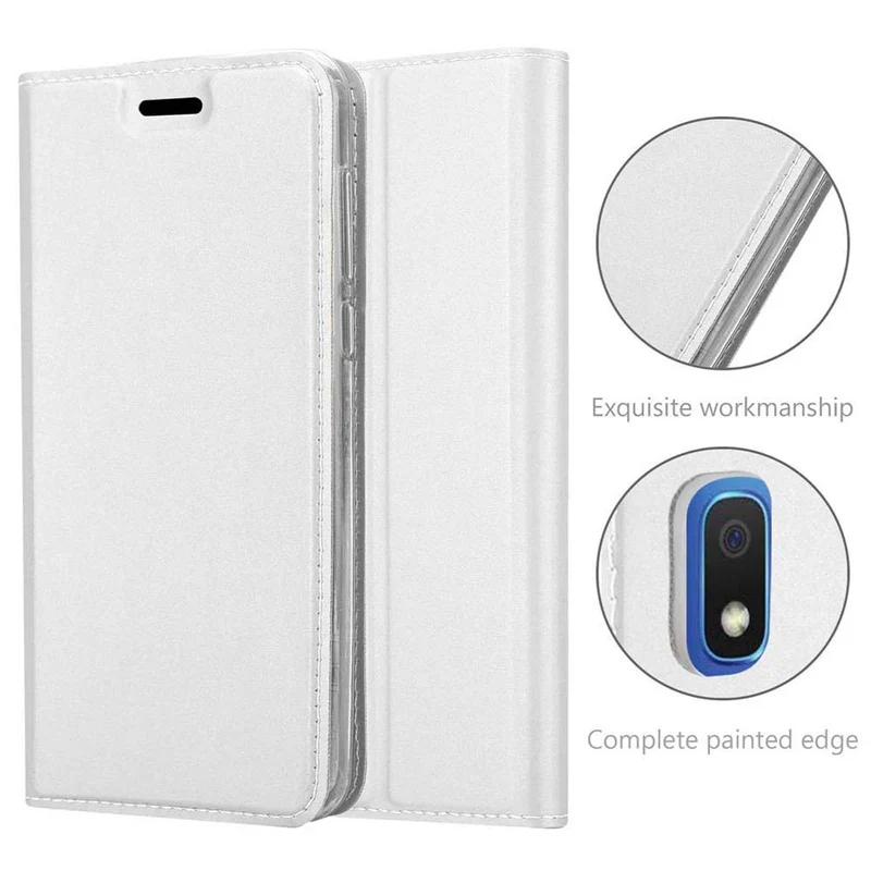 Cadorabo Hülle kompatibel mit Samsung Galaxy A10 / M10 Schutzhülle mit Magnetverschluss, Standfunktion und Kartenfach