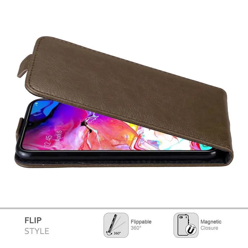 Cadorabo Hülle kompatibel mit Samsung Galaxy A70 / A70s Schutzhülle im Flip Design mit Magnetverschluss