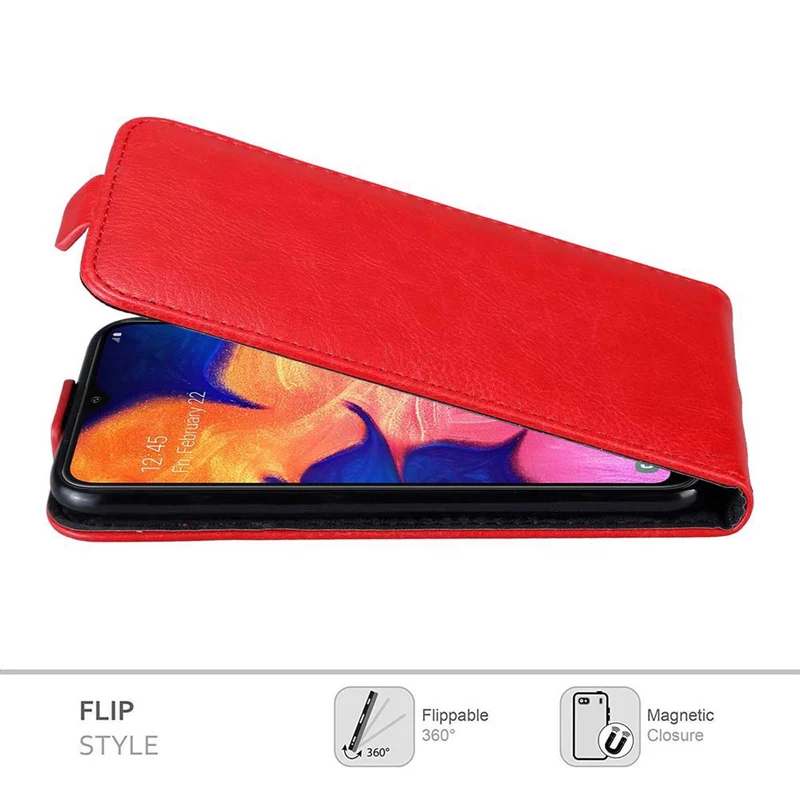 Cadorabo Hülle kompatibel mit Samsung Galaxy A10 / M10 Schutzhülle im Flip Design mit Magnetverschluss