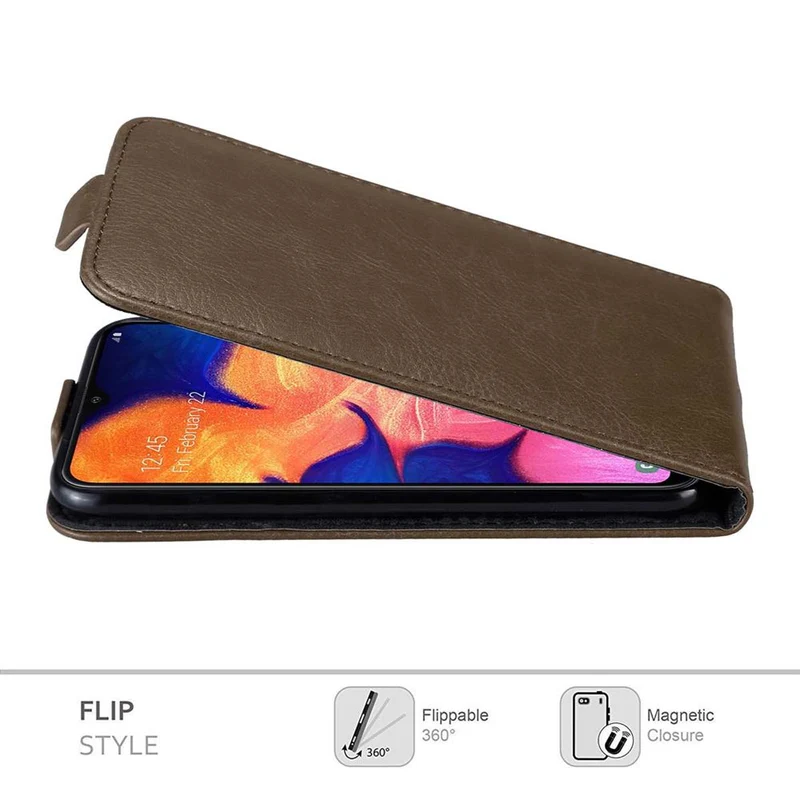 Cadorabo Hülle kompatibel mit Samsung Galaxy A10 / M10 Schutzhülle im Flip Design mit Magnetverschluss