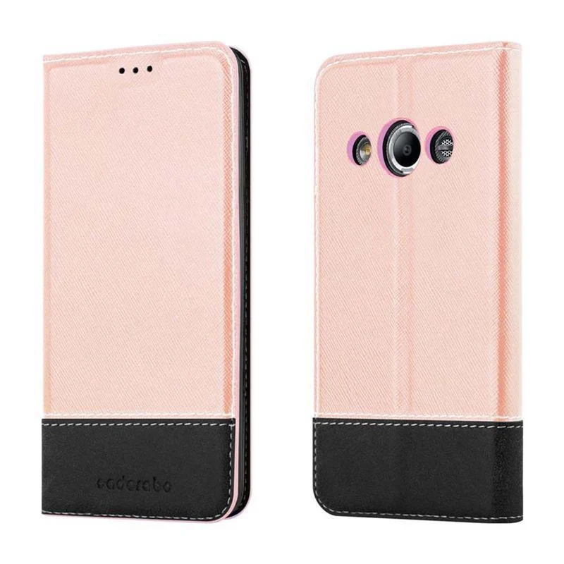 Cadorabo Hülle kompatibel mit Samsung Galaxy XCover 3 Schutzhülle mit Magnetverschluss, Standfunktion und Kartenfach