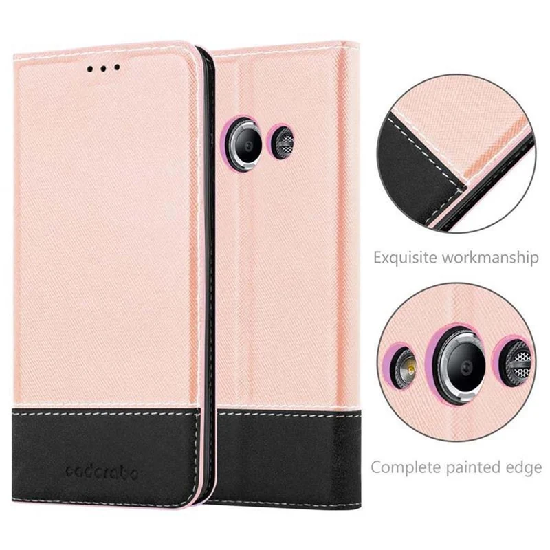 Cadorabo Hülle kompatibel mit Samsung Galaxy XCover 3 Schutzhülle mit Magnetverschluss, Standfunktion und Kartenfach