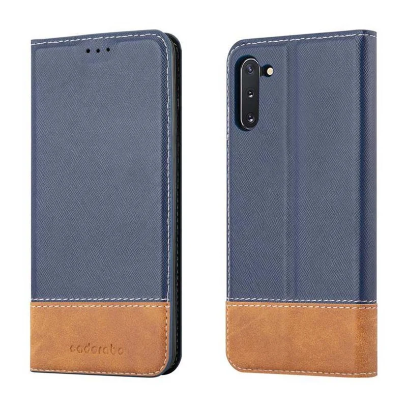 Cadorabo Hülle kompatibel mit Samsung Galaxy NOTE 10 Schutzhülle mit Magnetverschluss, Standfunktion und Kartenfach