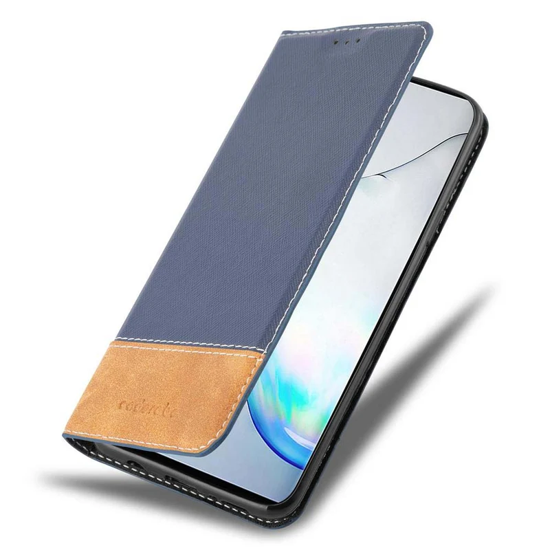 Cadorabo Hülle kompatibel mit Samsung Galaxy NOTE 10 Schutzhülle mit Magnetverschluss, Standfunktion und Kartenfach