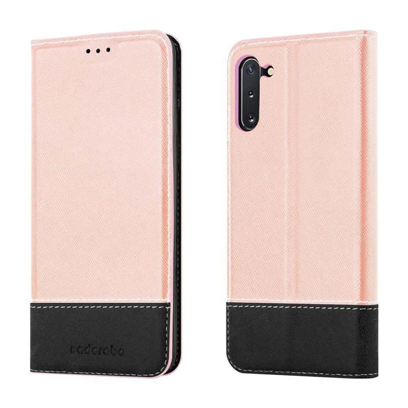 Cadorabo Hülle kompatibel mit Samsung Galaxy NOTE 10 Schutzhülle mit Magnetverschluss, Standfunktion und Kartenfach