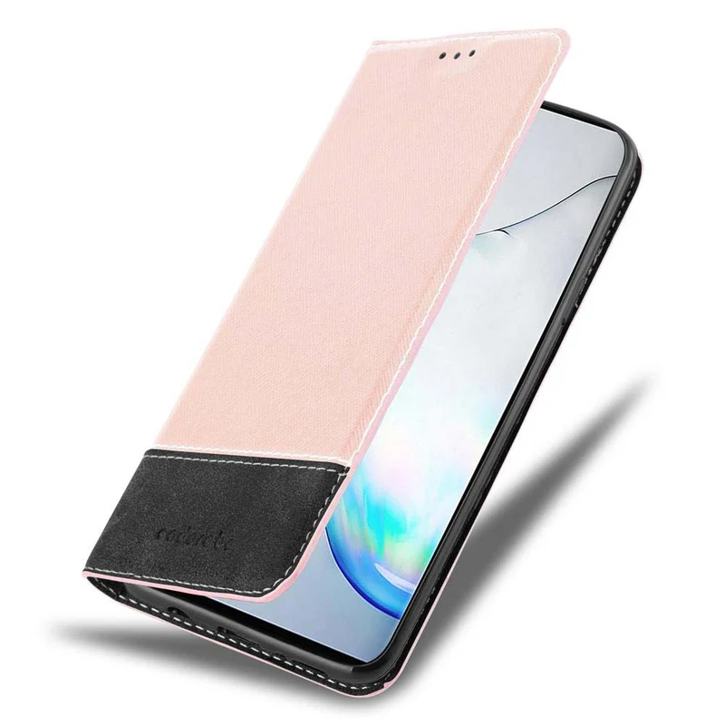 Cadorabo Hülle kompatibel mit Samsung Galaxy NOTE 10 Schutzhülle mit Magnetverschluss, Standfunktion und Kartenfach