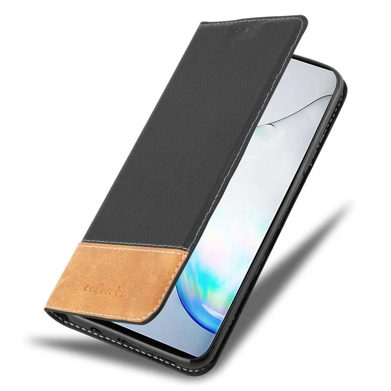 Cadorabo Hülle kompatibel mit Samsung Galaxy NOTE 10 Schutzhülle mit Magnetverschluss, Standfunktion und Kartenfach