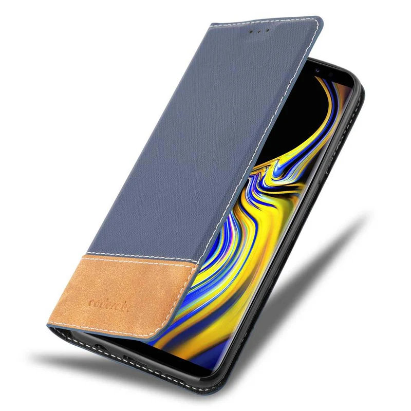 Cadorabo Hülle kompatibel mit Samsung Galaxy NOTE 9 Schutzhülle mit Magnetverschluss, Standfunktion und Kartenfach